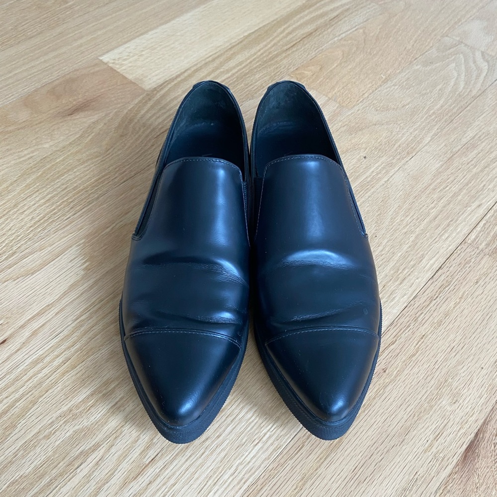 Vince Paeyre Black Leather Slip On